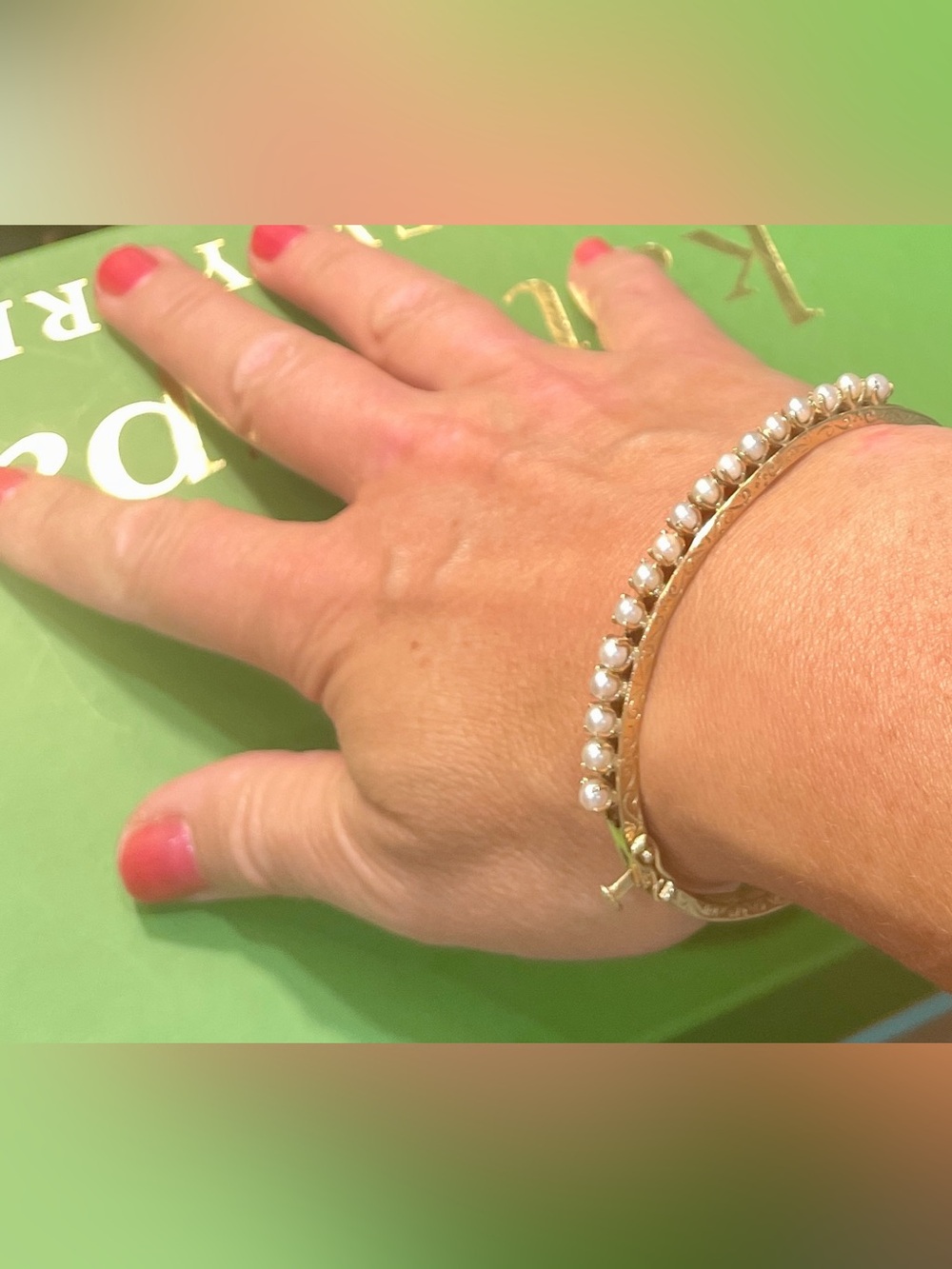 Vintage Yellow Gold Scrollwork Bracelet